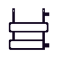 Guardrail W Hinge Extentions..stl 1/10 Scale Modular Mezzanine For your Scale RC Garage or Diorama