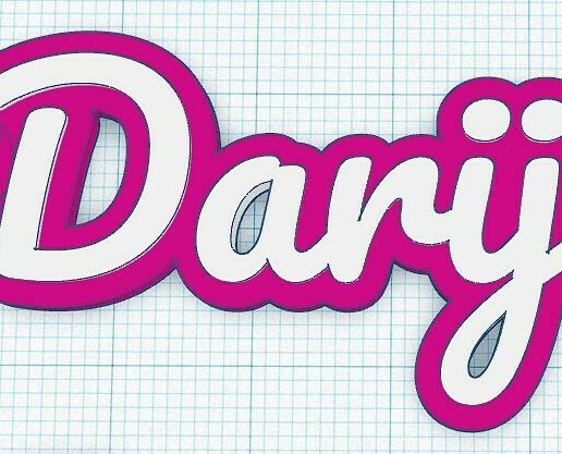 Darija.jpg Llavero con nombre - Darija