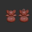 cute-bat-sitting-in-big-pumpkin-13.jpg hallowen cute bat sitting in big pumpkin decor