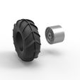 51.jpg Diecast Front wheel from Mud dragster Version 2 Scale 1:25