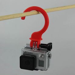 hanger_attachment_designs_for_gopro_display_large.jpg Free STL file Hanger attachement for GoPro・3D printing model to download