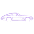 corvette c2 1967.stl Wall Silhouette: Chevrolet Set