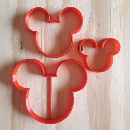 Mickey Silhouette Set - Cookie Cutter 3D model