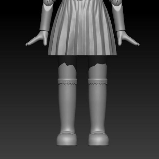 4.jpg Descargar archivo STL gratis squid game doll・Modelo para la impresora 3D, theo3D