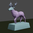 2.png printable deer stylized statue figure