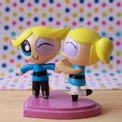 IMG_8038-2.jpg Download STL file Bubble and vain (Powerpuff Girls) • 3D printable template, JessyNiceToys