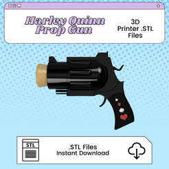 Cork-Gun.png Cork Gun 3D Print File Inspired by Harley Quinn | STL for Cosplay