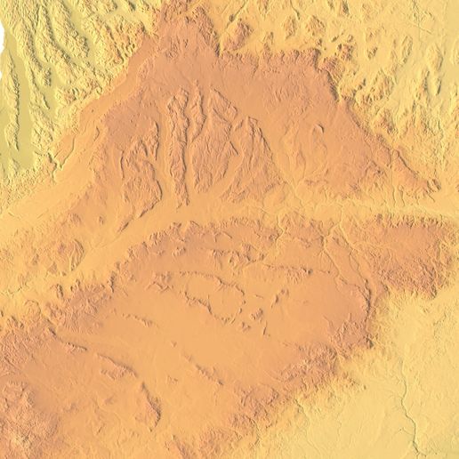 Relief-Map-of-Michigan-–-Detailed-View.jpg Michigan Topographic Map – 3D Model for 3D Printing & CNC Carving