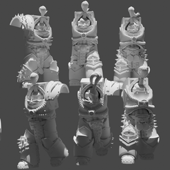justicemen3.png Free 3D file JUSTICE MEN CONVERSION KIT FOR CHUBBAFRAGGER・3D print object to download, AbysmalFiend