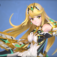 Main_1.png Mythra - Xenoblade 2 Chronicles Game Figurine STL for 3D Printing