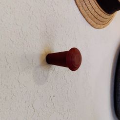 Gentleman's Hat Hook (Great for brimmed hats!) by ActionBowman, Download  free STL model
