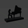 p1.png Piano woman, music home and wall decoration instrument