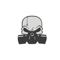 Sin-título.png Archivo STL calavera con mascara de gas・Plan para descargar y imprimir en 3D