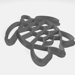 tortuga-9cm.png Archivo STL Cortador de galletas de tortuga marina 9 cm (3,54 pulgadas)・Objeto imprimible en 3D para descargar