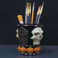 15.jpg STL file Halloween Horror cup / storage pot・3D printable model to download