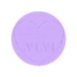 CE3PRO_STAMP PAPA 2 9 CM.stl STL file STAMPS - STAMP - PHRASES - FATHER'S DAY - COOKIE CUTTER・3D printable model to download
