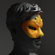 3.png Prom Party Masquerade - Face Mask 3D print model