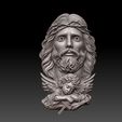 3.jpg Jesus with Angel – Bas-Relief 3D Model