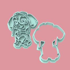 untitled.375.jpg STL file Cookie Cutter Skye Paw Patrol・Model to download and 3D print