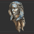 12.png Head sculpt of Gal Gadot Wonder Woman Justice League for articulated action figures.