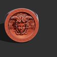 333.jpg Medusa Versace Logo Ring 3D print model