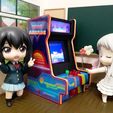 ArcadeNen - AnoHana.jpg Miniature Figure Furniture - Neon Arcade Cabinet