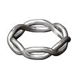 Eternity-Overlapping-knot-band-size6to10-11.jpg Anel de eternidade com nó sobreposto e torcido tamanhos 6 a 10 modelo de impressão 3D