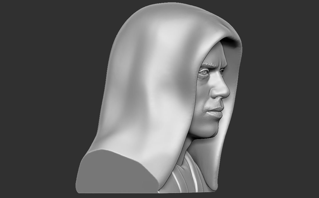 11.jpg Télécharger fichier OBJ Buste d'Anakin Skywalker pour l'impression 3D • Plan imprimable en 3D, PrintedReality