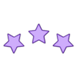 escarapela 3 estrellas.stl Файл STL Значок чемпиона мира из Аргентины・3D модель для печати скачать