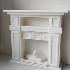 AsGwZ4EXuKU.jpg 1:6 Scale Miniature Fireplace for Doll