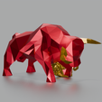 b0004.png Urus buffalo polygonal sculpture