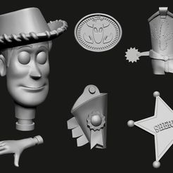 render.jpg STL-Datei Toy Story Woody Toy Mode + HAT・Modell zum Herunterladen und 3D-Drucken, jvgjekke