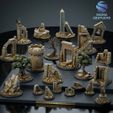 0-19.jpg "Fallen Kingdom" Ultimate Scenery Bundle - 22 High-Detail STL Models