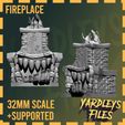 1.jpg Emberheart's Grasp: Enigmatic Fireplace - Fangs of the Hearth (Personal Use Only)