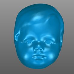 3.jpg Fichier STL le visage de la poupée, le visage de la poupée・Modèle à télécharger et à imprimer en 3D