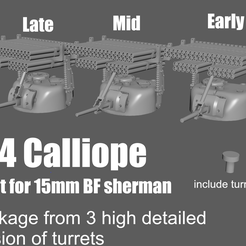 Main.png T34 Calliope turret for 15mm BF sherman