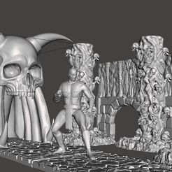 1.jpg STL file DIORAMA ESCENARIO MORTAL KOMBAT SCORPION'S LAIR SCORPION SUB ZERO・3D printing model to download