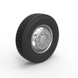2.jpg Diecast 7 Hole front wheel of old school truck Scale 1:25