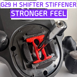G29.png Archivo STL H Shifter Stiffener G29/G920 - Stronger Feel mod para Logitech G29/G920 - ¡Sensación mejorada!・Plan para descargar y imprimir en 3D