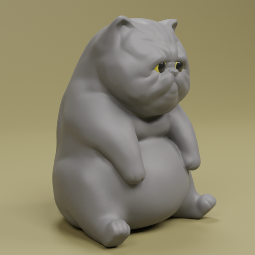 SadTom - Base Model for 3D Cat Customization