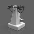 parte-atras.jpg STL file Bust with Nose and Mustache Eyeglasses Holder・3D printable design to download
