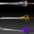 Preview31.jpg The Power Sword, Subternia Blade and Preternia Blade - He-man Netflix Version 3D Print model