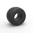 1.jpg 3D file Diecast Monster Jam tire 28 Scale 1:25・3D printer design to download