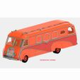 VERSION ROUGE / ORANGEE Old Renault ZPDE bus 1/43