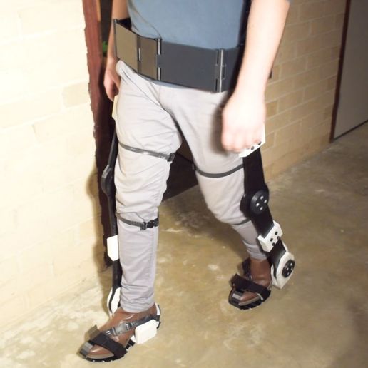 Exo_Legs_Walk.JPG 3D Printed Exoskeleton Legs & Feet - STL Files