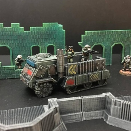 15mm Sci-Fi Space Junker War Truck (baseless remix)
