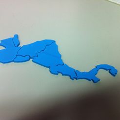 Central America map puzzle (with tutorial)