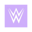 ImageToStl.com_wwe-1.stl WWE - READY TO PRINT! 3D PRINTABLE STENCIL