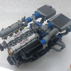 __S4_12.jpg STL file LANCIA DELTA S4 - GROUP "B" RALLY ENGINE・3D print object to download, motabas