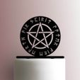 JB_Wiccan-Pentagram-225-A722-Cake-Topper.jpg WICCAN PENTAGRAM PENTAGRAM TOPPER